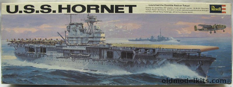 Revell 1/490 USS Hornet CV-8 with Sixteen Dolittle B-25s, H376-300 plastic model kit